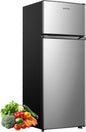 Upstreman 7.7 Cu.Ft. Refrigerator with Freezer Double Door Refrigerator