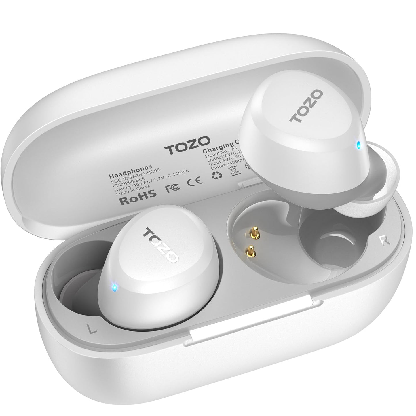 TOZO A1 Wireless Earbuds Bluetooth 5.3 Light Weight in Ear Headphones