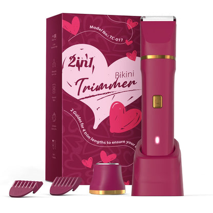 Risina 2-in-1 Bikini Trimmer for Women, Women's Electric Razor, Face Shaver