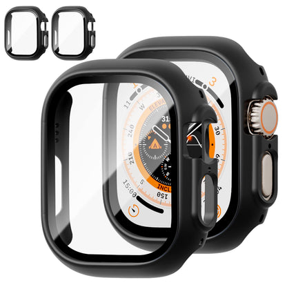 JZK Screen Protector Case for Apple Watch Series 11/10 42mm,Purple+Clear