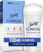 Secret Clinical Strength 100HR Sweat & Odor, Clear Gel Antiperspirant Deodorant for Women, 3X Stress Protection with Hyaluronic Acid, PH Balancing Minerals, Clear Lavender Scent, 2.6 oz