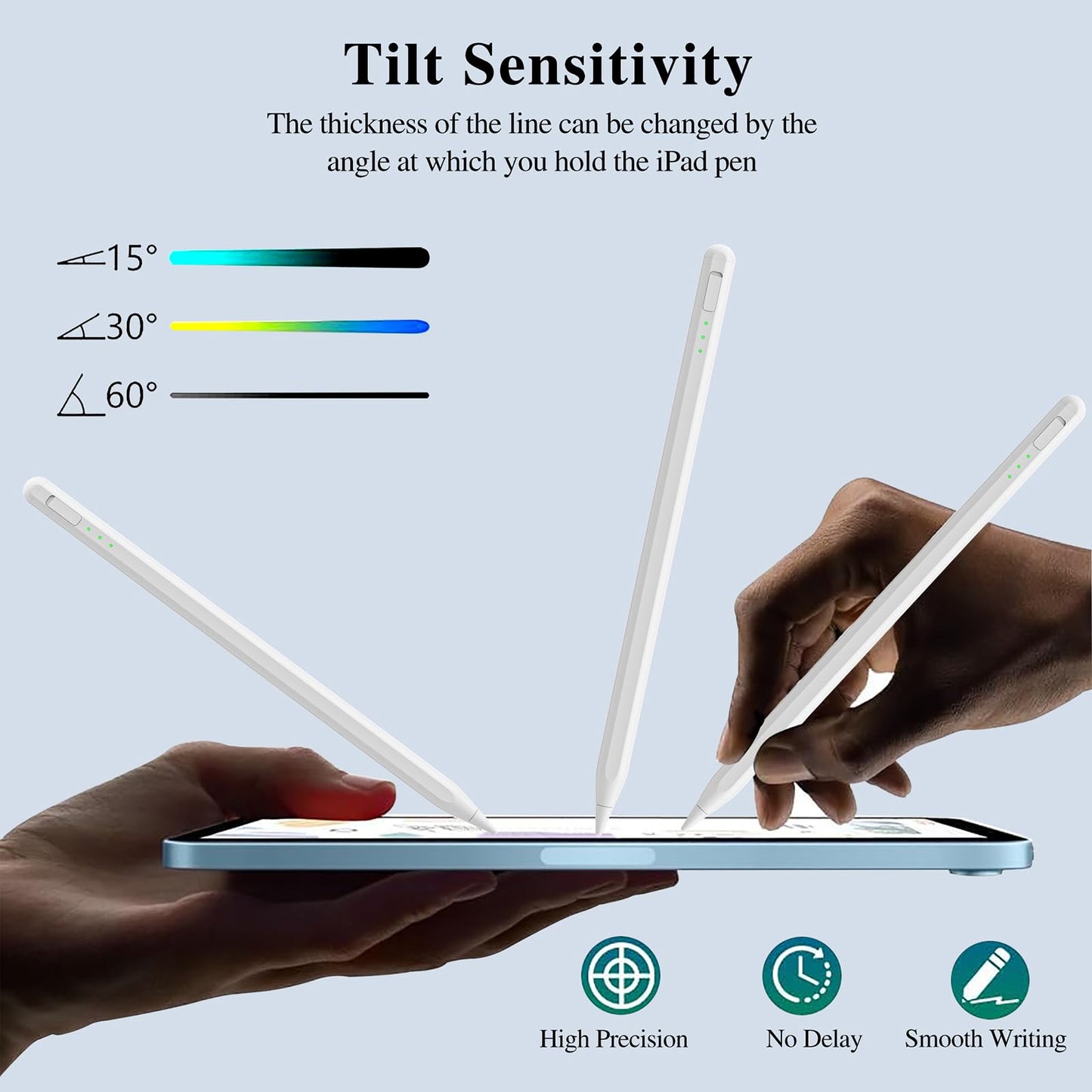 Stylus Pen for iPad11&10thGen,14Mins Faster Charge, with Pencil Holder,Palm Rejection, Tilt Sensitivity, for iPad Air11&13-inch(M3/M2), iPad Pro 11&13-inch (M4),iPad 6-11th,iPad Pro 11/12.9 inch