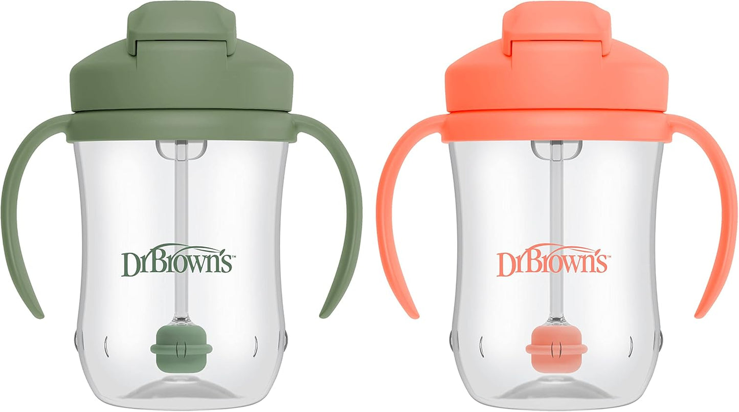 Dr. Brown's Milestones Baby's First Straw Cup, Blue, 1-Pack