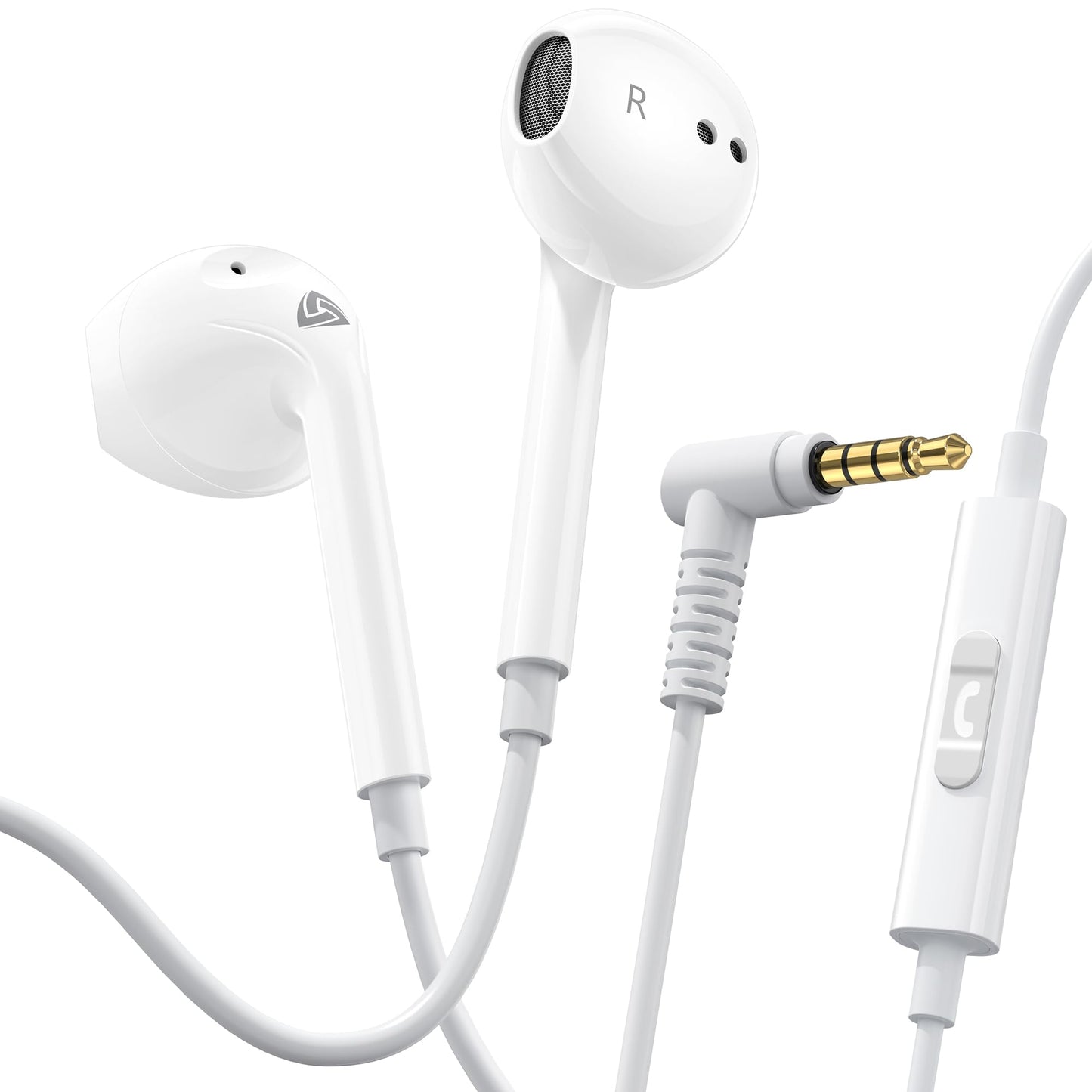 LUDOS Zenith USB C Headphones for iPhone 17 16 15 Pro Max Plus Air iPad Pro Air, 5 Years Warranty, USB-C Earbuds for Samsung Galaxy S24 S23 Ultra S22 S21 S20 A55 A54 A53, USB Type C Earphones - White