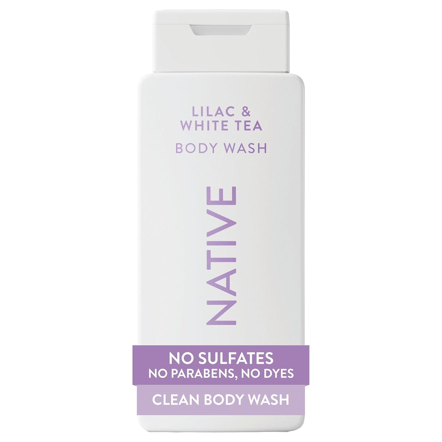 Native Clean Body Wash, Gentle & pH-balanced for Sensitive Skin, 24-Hr Freshness for Women & Men, Vegan & Cruelty-Free, Free of Sulfates, Parabens & Phthalates, Cashmere & Rain, 18 fl oz