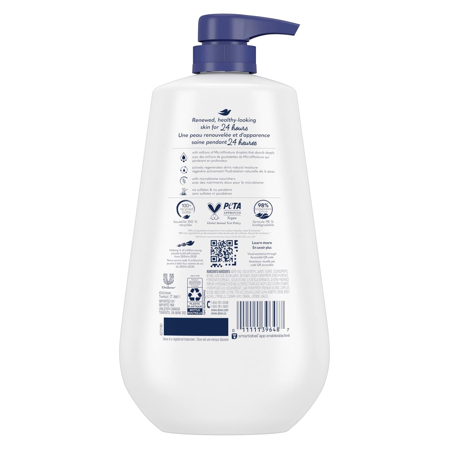 Dove Body Wash Body Wash Deep Moisture 30.6 oz Pump, Sulfate Free