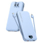 citicr Portable Charger 10000mAh PD20W w/Built-in Cables & Wall Plug White