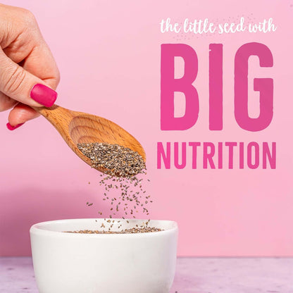 BBF Organic Chia Seeds 32 Oz, Omega-3 & Fiber, Pudding, Smoothies, Oatmeal