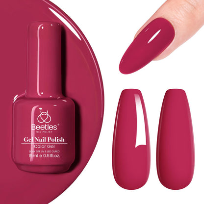 Beetles Purple Gel Nail Polish, 1 Pcs 15ml Purple Gel Polish