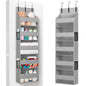 Lifewit 1 Pack Over the Door Organizer, 5 Section Hanging Storage, Beige