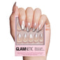 Glamnetic Press On Nails - Short Almond, Glossy Fake Nails 24 Pc Full Kit