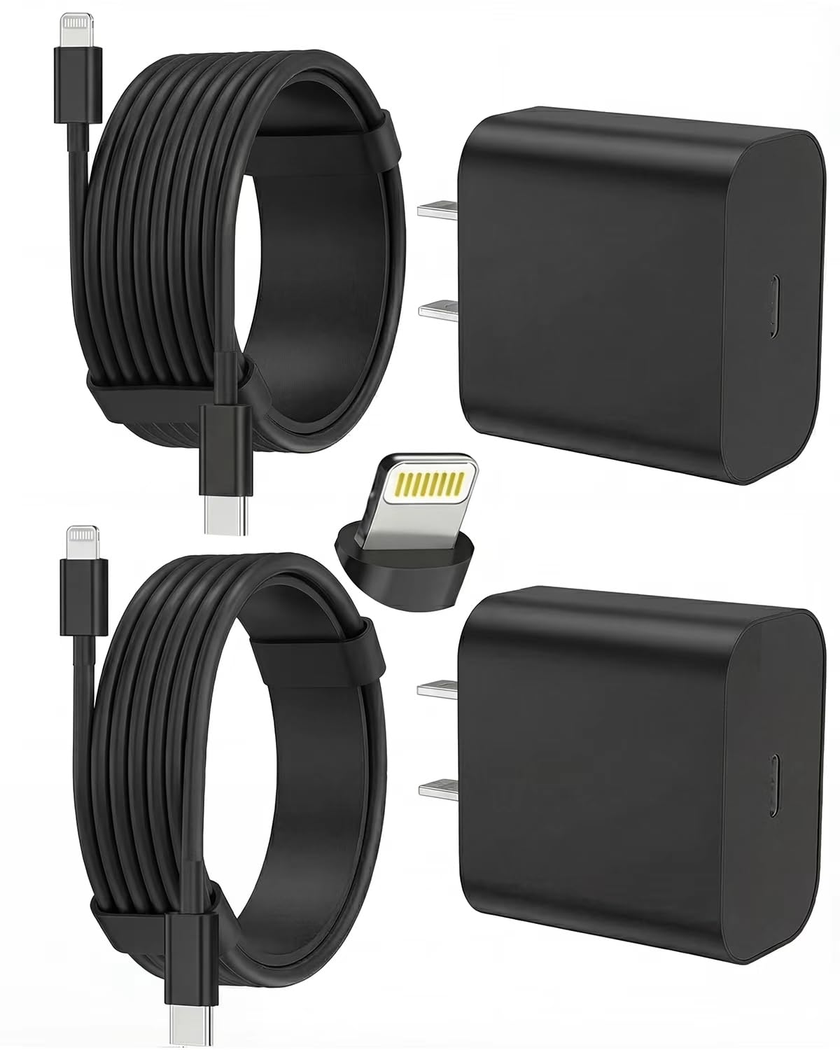 iPhone Charger Fast Charging, USB C Charger Block, 6FT/10FT Lightning Cable