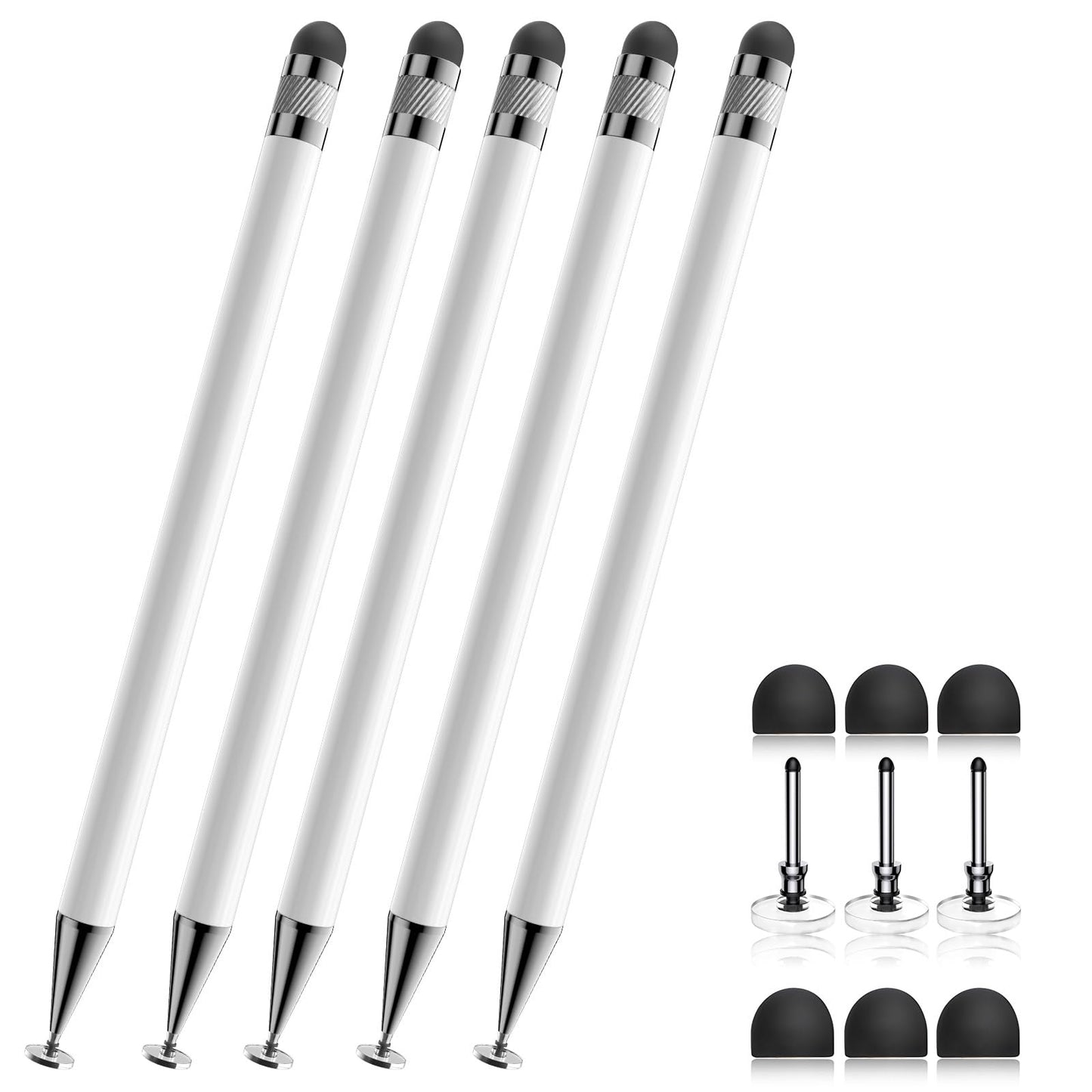 Bopomofo Stylus(5 Pcs),2-in-1 Stylus Pen for Touchscreen,Stylus Pen