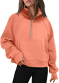 AUTOMET Womens Sweatshirts Half Zip Fleece Pullover Fall Outfits