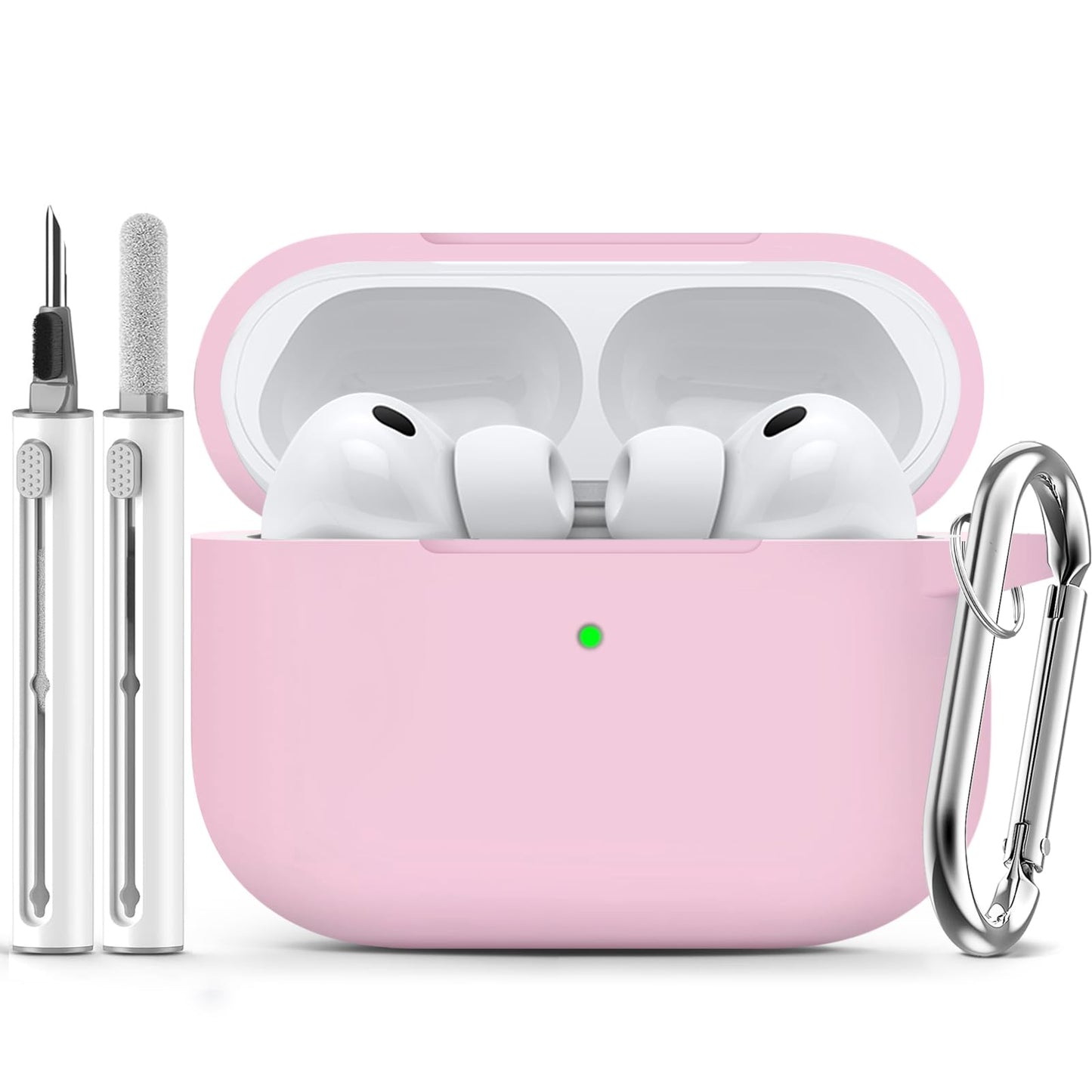 Ljusmicker for AirPods 4 Case 2024 with Cleaner Kit,Milk Tea