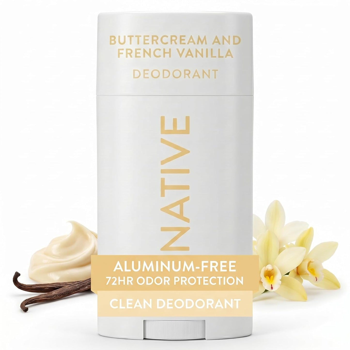 Native Deodorant Contains Naturally Derived Ingredients, 72 Hour Odor Control, Deodorant for Women and Men, Aluminum Free, Coconut & Vanilla 2.65oz