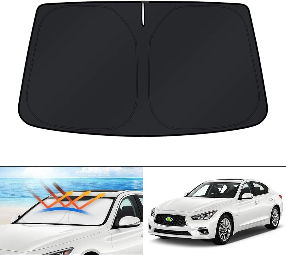KUST Windshield Sun Shade for 2016 2017 2018 2019 2020 2021 2022 BMW X1 F48 Accessories Custom Fit Sunshade Foldable Window Sun Visor Protector Blocks UV Rays Keep Your Car Cooler