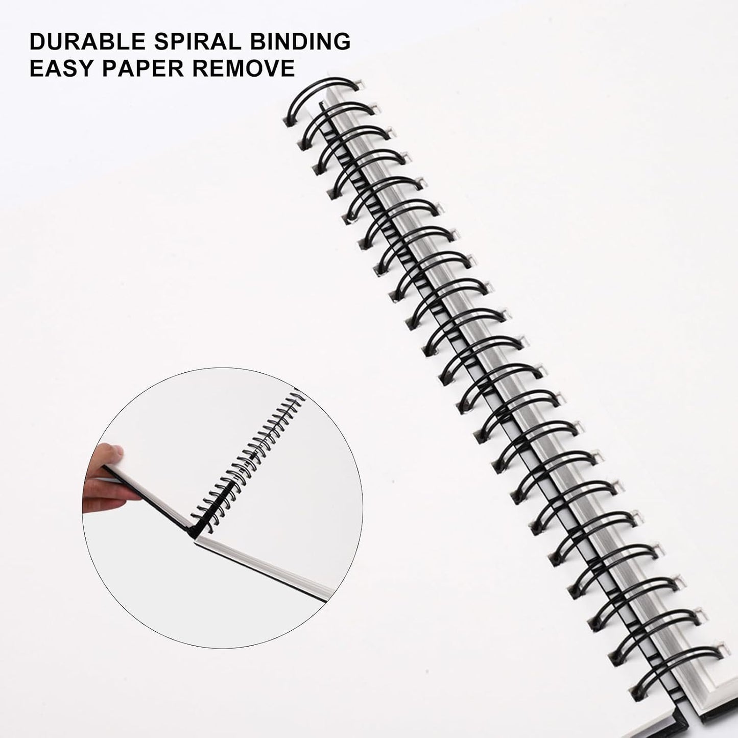 Hardbound Sketch Book, Spiral Bound, 8.5x11 inches