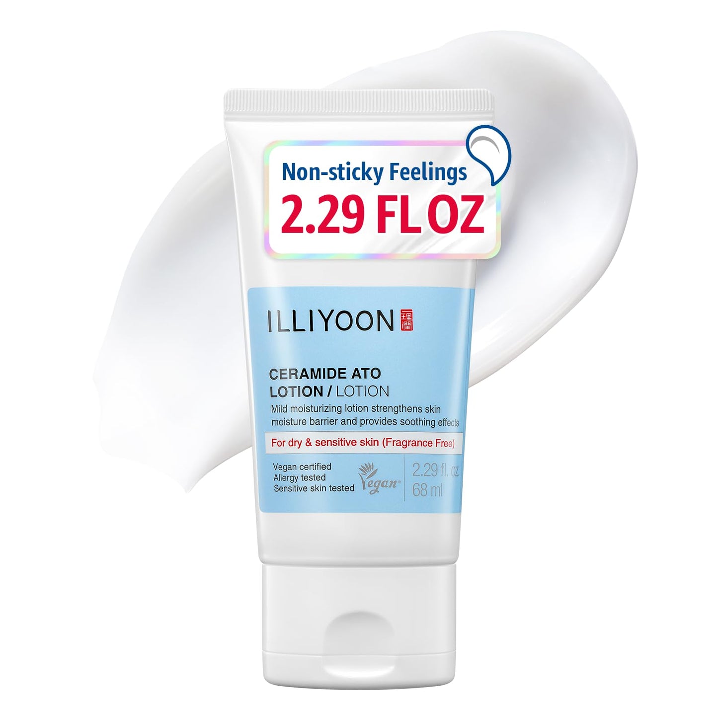 Illiyoon Ceramide Ato Concentrate Cream | Moisturizer for Dry & Sensitive Skin, 100hr Lasting Hydration, For Face & Body, Gentle for Infants, Moisture Barrier Repair, Vegan Certified, 2.53 fl.oz.