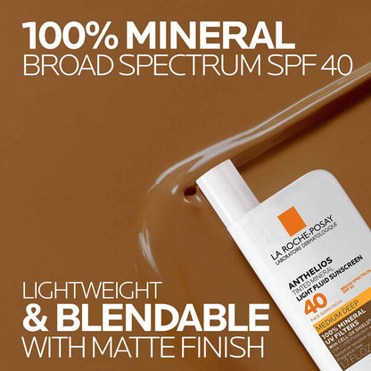 La Roche-Posay Anthelios Mineral Light Fluid Sunscreen for Face in 5 shades
