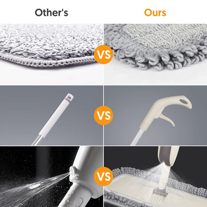 Spray Wet Mops for Floor Cleaning: Hardwood Floor Mop Refillable Dust Mop
