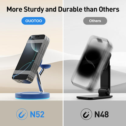 3 in 1 Mag-Safe Wireless Charger Stand for iPhone Apple Watch AirPods