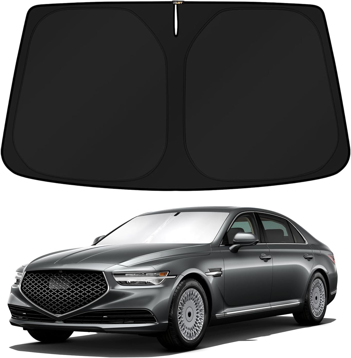 KUST Windshield Sun Shade for 2016 2017 2018 2019 2020 2021 2022 BMW X1 F48 Accessories Custom Fit Sunshade Foldable Window Sun Visor Protector Blocks UV Rays Keep Your Car Cooler