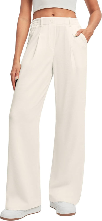 Ewedoos Wide Leg Dress Work Pants for Women Business Casual Office Outfits