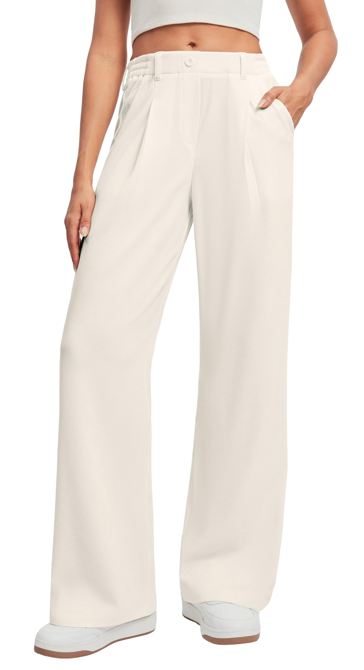 Ewedoos Wide Leg Dress Work Pants for Women Business Casual Office Outfits