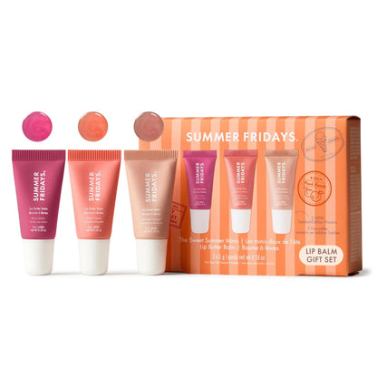 Summer Fridays Lip Butter Balm - Moisturizing Lip Gloss for Instant Shine + Sheer Color - With Nourishing Shea Butter - Everyday Makeup + Skin Care Summer Essentials - Vegan - Pink Sugar (.5 Oz)