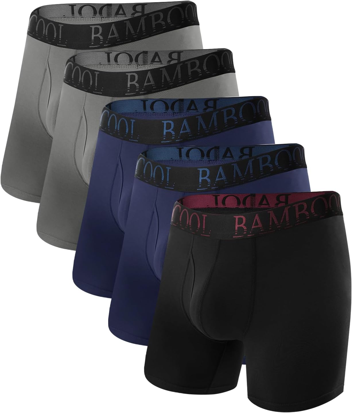 BAMBOO COOL Ultra Soft & breathable Mens Underwear Boxer Briefs Pack