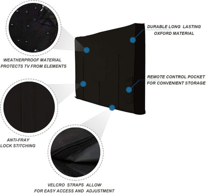 iBirdie Outdoor TV Cover 55 to 58 inch Weatherproof and Waterproof