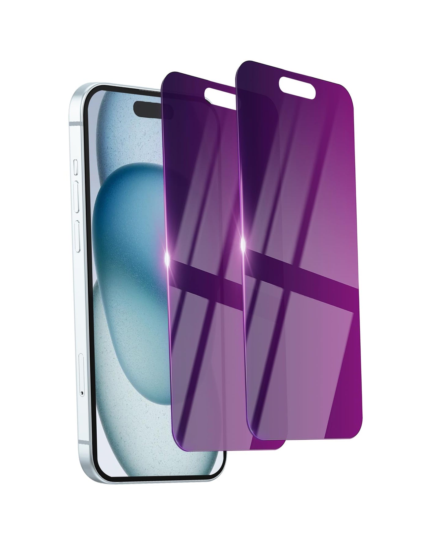 2 Pack Privacy Screen Protector for iPhone 17 Pro Max Tempered Glass 6.9'' Private Saver Anti-Spy Eye Protection Anti-Scratch Full Coverage No Bubble