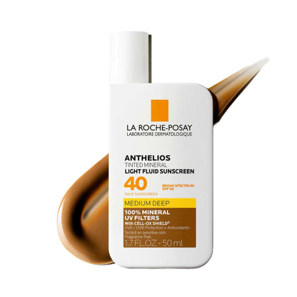 La Roche-Posay Anthelios Mineral Light Fluid Sunscreen for Face in 5 shades