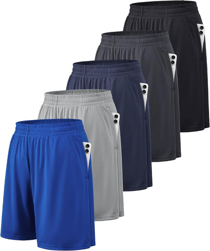 BALENNZ Mens Athletic Shorts with Pockets Quick Dry Workout Shorts Men