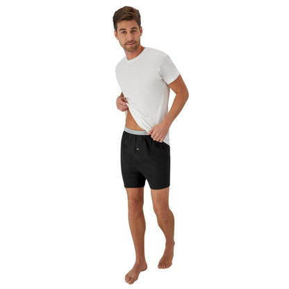 Hanes mens Underwear Boxers Pack, Cool and Breathable Cotton Underwear, Exposed and Comfortflex Waistbands, Multi-pack