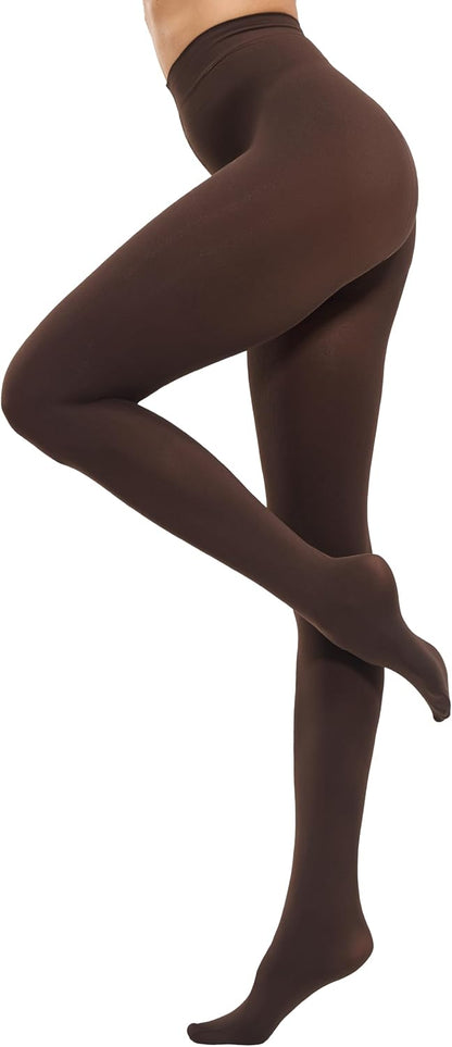 CozyWow Women's 80D Soft Opaque Tights, High Waist Solid Color Womens Tights with 30+ Colors