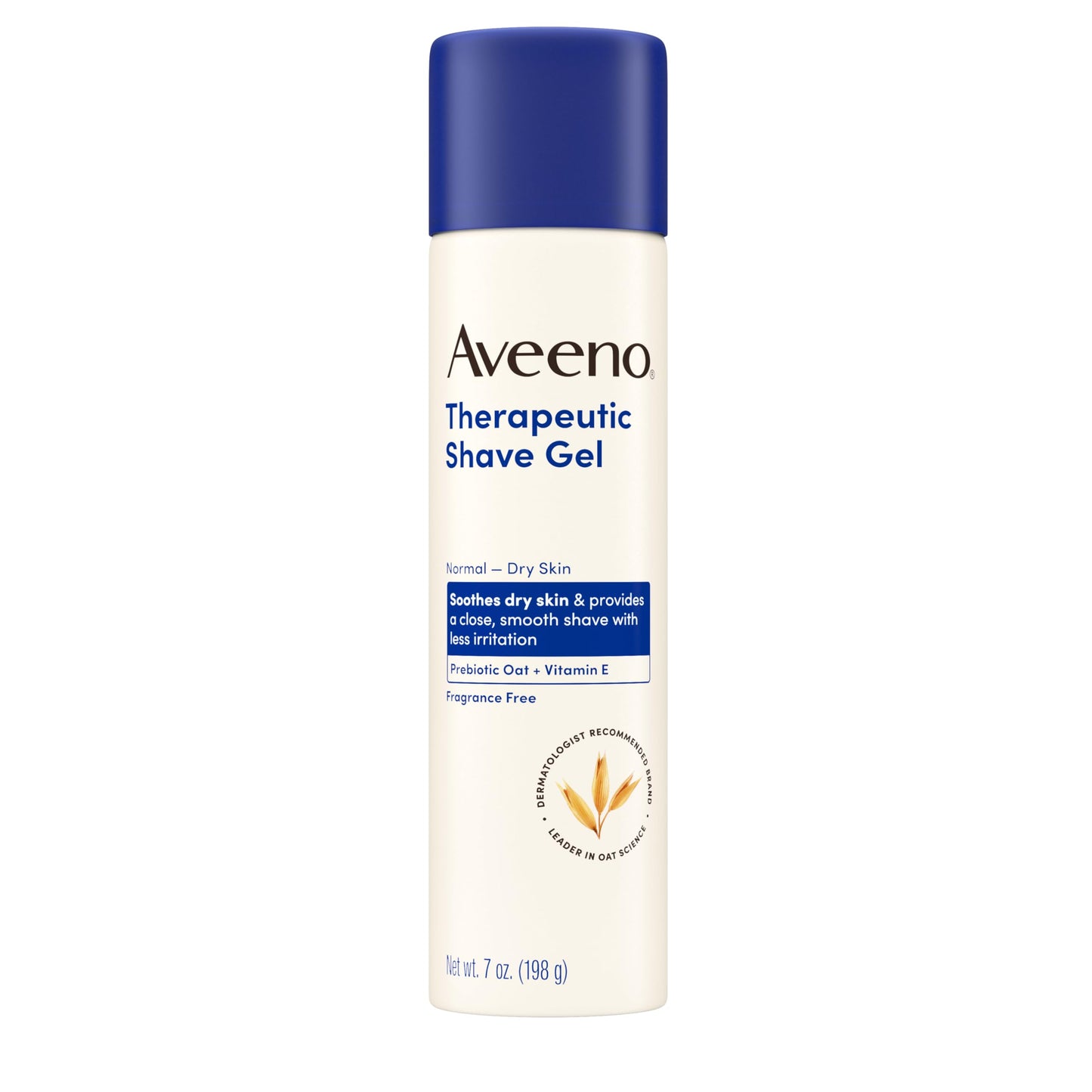 Aveeno Therapeutic Shave Gel with Oat and Vitamin E to Help Prevent Razor Bumps and Soothe Dry and Sensitive Skin, No Added Fragrances and Non-Comedogenic, 7 oz (Pack of 3)