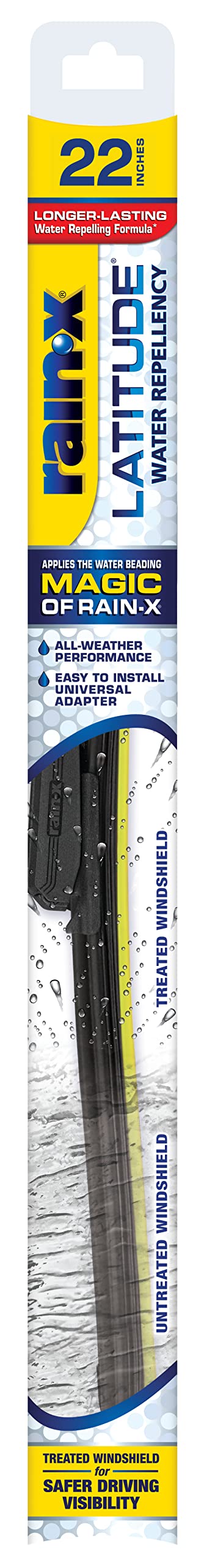 Rain-X 810348 Repellency Water Repellent Wiper Blades, 26" & 16" Windshield Wipers, All Weather Streak-Free for Enhanced Visibility w/Water Repellency Formula [Amazon Exclusive]