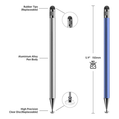 Bopomofo Stylus(5 Pcs),2-in-1 Stylus Pen for Touchscreen,Stylus Pen