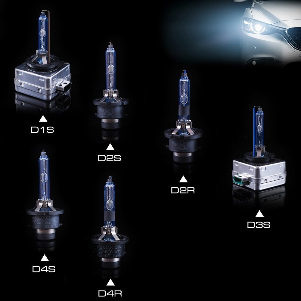 DMEX D3S HID Headlight Bulbs 8000K White Blue Xenon 35W 66340 42403 42302 Replacement - Pack of 2 (Not fit Halogen Headlamp)