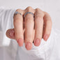 BTArtbox Press On Nails, Vanilla Cream, Short Square, Ombre Peach, 32Ct