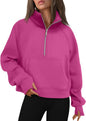 AUTOMET Womens Sweatshirts Half Zip Fleece Pullover Fall Outfits