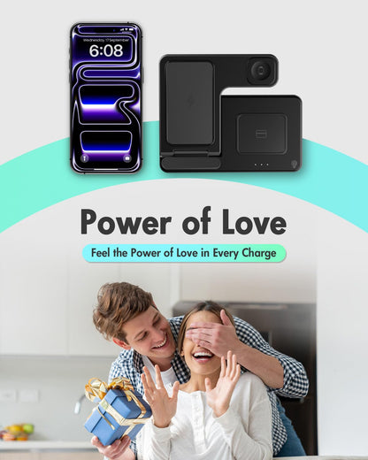 GETPALS Wireless Charger iPhone Charging Station for Apple Multiple Devices