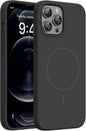 Miracase Magnetic for iPhone 16 Pro Case, Silicone, Black