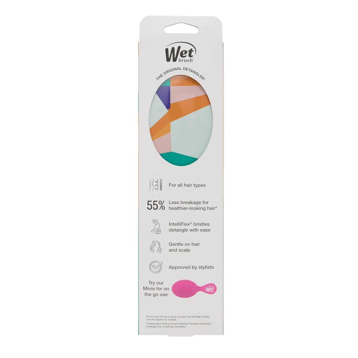 Wet Brush Original Detangler Hair Brush, Sky, For All Hair Textures