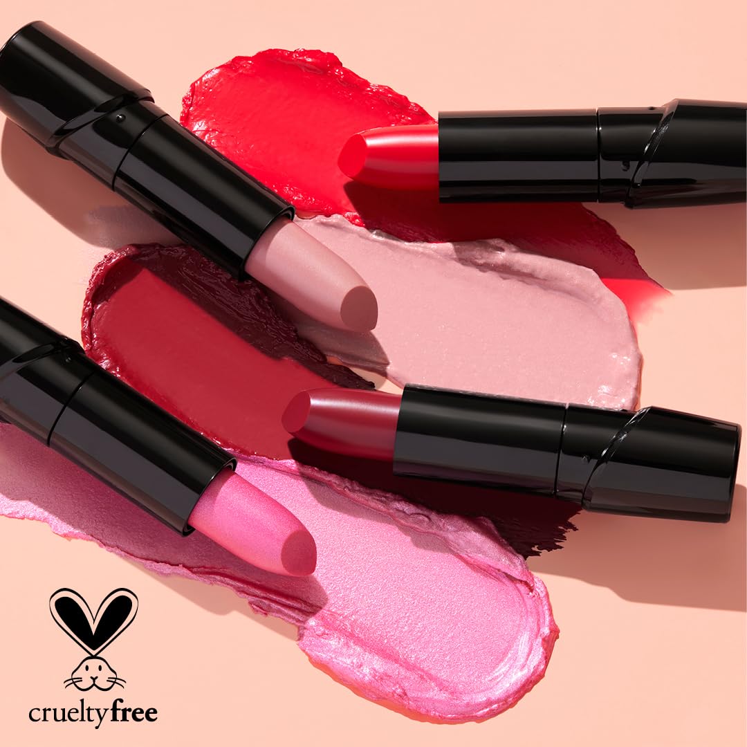 wet n wild Silk Finish Lipstick, Hydrating Rich Buildable Lip Color, Formulated with Vitamins A,E, & Macadamia for Ultimate Hydration, Cruelty-Free & Vegan - A Short Affair