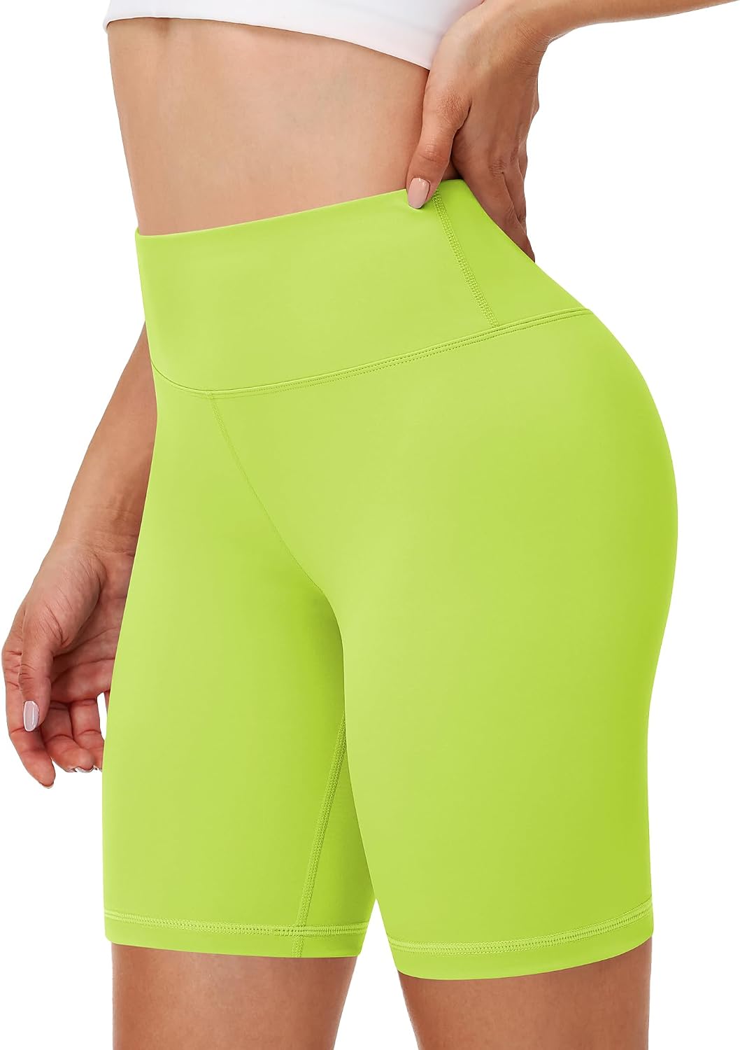 Runhit Women's Workout Biker Shorts - 3"/5"/8" High Waisted Tummy Control Spandex Booty Shorts for Volleyball Gym Yoga Dance