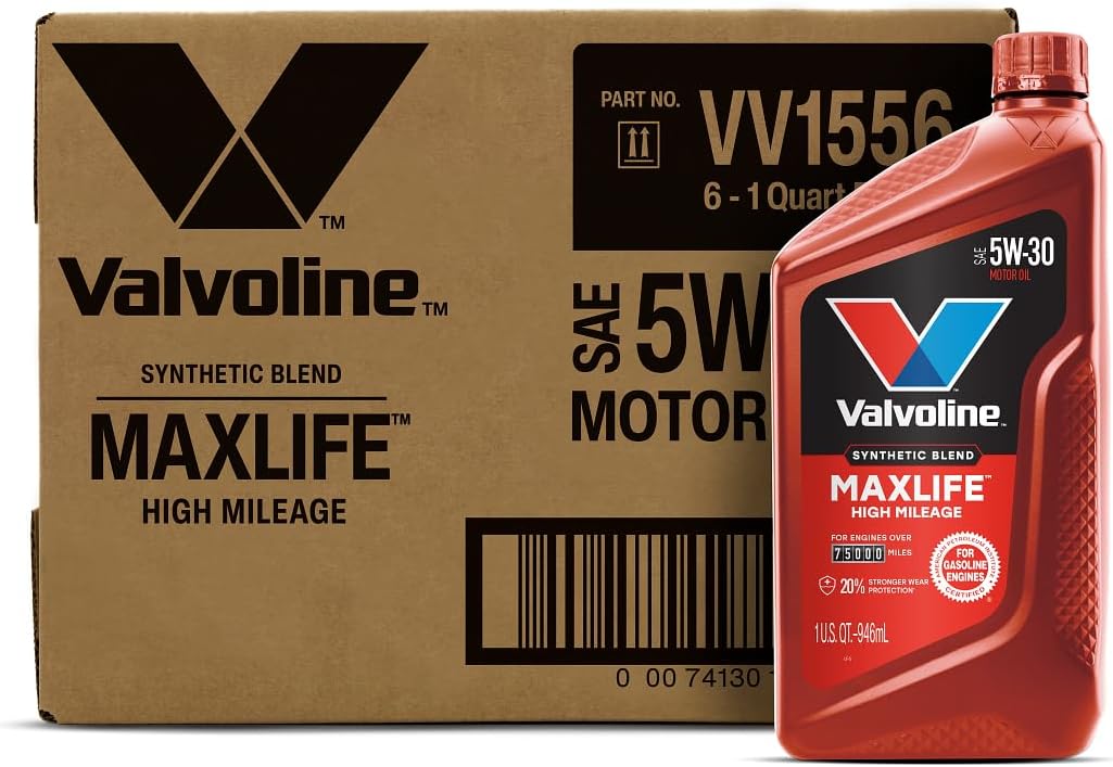 Valvoline MaxLife High Mileage 5W-30 Synthetic Blend Motor Oil 5 Quart