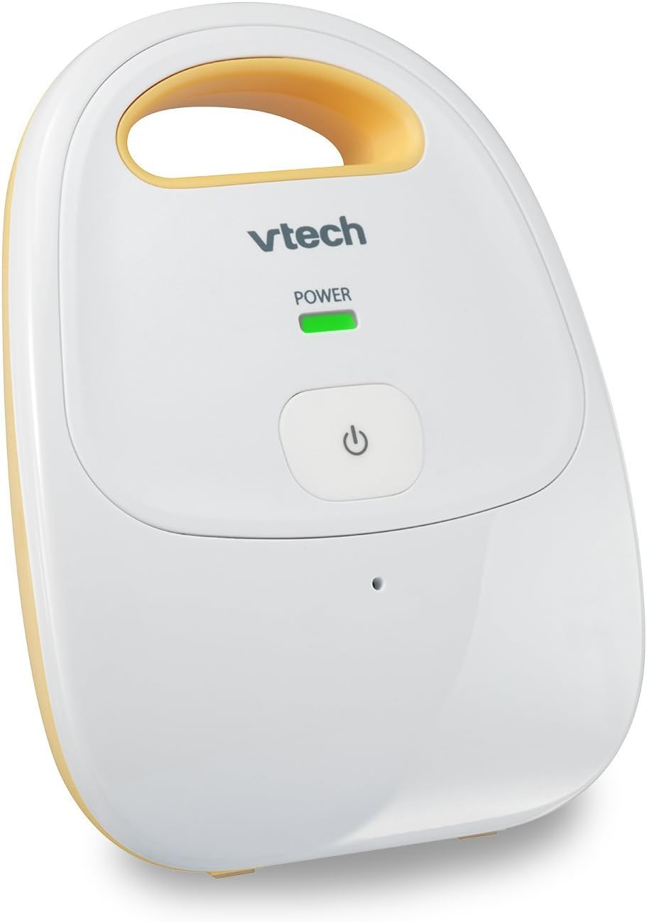 VTech Audio Baby Monitor — No Static DECT 6.0, No WiFi, Hack-Proof | 8Hr Battery, Belt Clip, 1000ft Range, 5-Level Sound Indicator | DM111